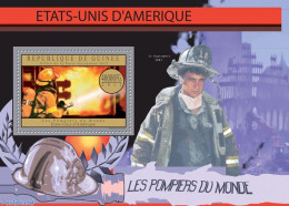 Guinea, Republic 2012 Fire Fighters Of The World - USA, Mint NH, Transport - Fire Fighters & Prevention - Feuerwehr