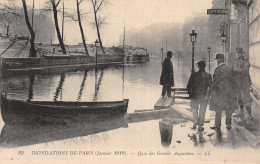 75-PARIS LA CRUE 1910 QUAY DE PASSY-N°5170-A/0241 - Alluvioni Del 1910