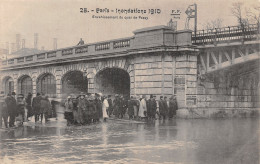 75-PARIS LA CRUE 1910 QUAY DE PASSY-N°5170-A/0245 - Überschwemmung 1910