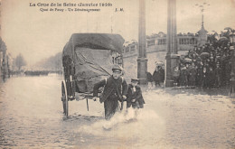 75-PARIS LA CRUE 1910 QUAY DE PASSY-N°5170-A/0247 - Paris Flood, 1910