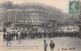75-PARIS INONDATIONS 1910 QUAY DES GRANDS AUGUSTINS-N°5170-A/0237 - Inondations De 1910