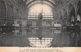 75-PARIS LA CRUE 1910 HALL DE LA GARE D ORSAY-N°5170-A/0229 - Überschwemmung 1910