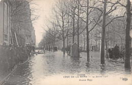 75-PARIS CRUE 1910 AVENUE RAPP-N°5170-A/0105 - Paris Flood, 1910