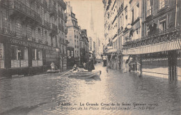 75-PARIS LA GRANDE CRUE 1910 QUARTIER DE LA PLACE MAUBERT-N°5170-A/0083 - Inondations De 1910
