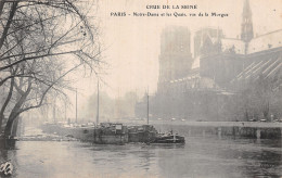 75-PARIS CRUE NOTRE DAME ET LES QUAIS-N°5170-A/0037 - Inondations De 1910