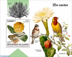 Guinea, Republic 2023 Cactus, Mint NH, Nature - Birds - Cacti - Sukkulenten