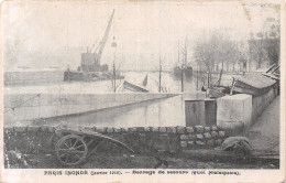 75-PARIS INONDE 1910 QUAI MALAQUAIS-N°5170-A/0003 - Inondations De 1910