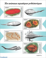 Guinea, Republic 2023 Prehistoric Water Animals, Mint NH, Nature - Fish - Prehistoric Animals - Prehistory - Poissons