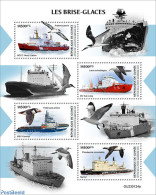 Guinea, Republic 2023 Icebreakers , Mint NH, Nature - Transport - Birds - Ships And Boats - Schiffe