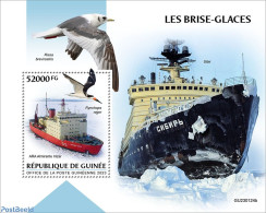 Guinea, Republic 2023 Icebreakers , Mint NH, Nature - Transport - Birds - Ships And Boats - Schiffe