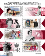 Guinea, Republic 2023 London Bridge, Mint NH, History - Nature - Kings & Queens (Royalty) - Dogs - Koniklijke Families