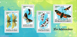 Djibouti 2023 Moths, Mint NH, Nature - Insects - Yibuti (1977-...)