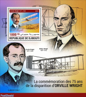 Djibouti 2023 Orville Wright, Mint NH, Science - Transport - Inventors - Aircraft & Aviation - Vliegtuigen