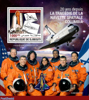 Djibouti 2023 Space Shuttle Columbia, Mint NH, Transport - Space Exploration - Dschibuti (1977-...)