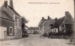 Cpa - Coudray-au-perche - Rue De La Poste - - Other & Unclassified