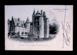 Cp, 86, Vouneuil Sur Vienne, Le Château Du Fou, Vue Prise De La Terrasse, Au Sud, Dos Simple, Voyagée 1902 - Vouneuil Sur Vienne