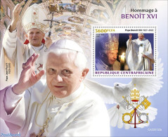 Central Africa 2023 Pope Benedict XVI, Mint NH, Religion - Pope - Papes