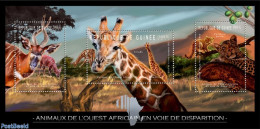 Guinea, Republic 2012 Endangered Animals Of West Africa, Mint NH, Nature - Animals (others & Mixed) - Cat Family - Gir.. - Sonstige & Ohne Zuordnung