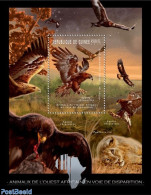Guinea, Republic 2012 Endangered Animals Of West Africa, Mint NH, Nature - Birds Of Prey - Cat Family - Other & Unclassified