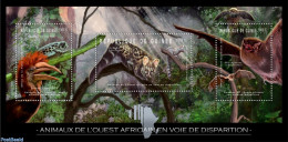 Guinea, Republic 2012 Endangered Animals Of West Africa, Mint NH, Nature - Bats - Birds - Wild Animals - Andere & Zonder Classificatie