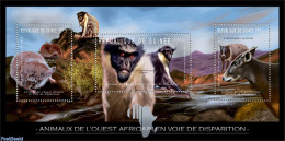 Guinea, Republic 2012 Endangered Animals Of West Africa, Mint NH, Nature - Animals (others & Mixed) - Monkeys - Andere & Zonder Classificatie
