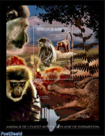 Guinea, Republic 2012 Endangered Animals Of West Africa, Mint NH, Nature - Crocodiles - Monkeys - Andere & Zonder Classificatie