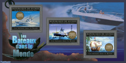 Guinea, Republic 2012 Ships Of The World, Mint NH, Nature - Transport - Birds - Ships And Boats - Titanic - Barcos