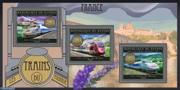 Guinea, Republic 2012 Trains Of The World - France, Mint NH, Transport - Railways - Treinen