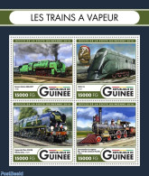 Guinea, Republic 2016 Steam Trains, Mint NH, Transport - Railways - Eisenbahnen
