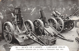 75-PARIS MUSEE DE L ARMEE CRAPOUILLOTS ALLEMANDS-N°5171-B/0003 - Autres & Non Classés