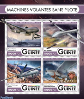 Guinea, Republic 2016 Unmanned Flying Machines, Mint NH, Transport - Aircraft & Aviation - Drones - Vliegtuigen