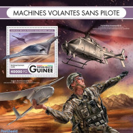 Guinea, Republic 2016 Unmanned Flying Machines, Mint NH, Transport - Helicopters - Aircraft & Aviation - Drones - Hélicoptères
