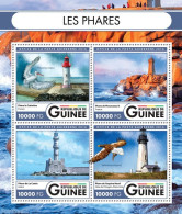 Guinea, Republic 2016 Lighthouses, Mint NH, Nature - Various - Birds - Lighthouses & Safety At Sea - Vuurtorens