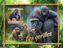Guinea, Republic 2016 Gorillas, Mint NH, Nature - Monkeys - Autres & Non Classés