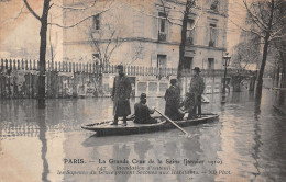 75-PARIS INONDE 1910 LA LIGNE DES INVALIDES-N°5170-H/0253 - Inondations De 1910