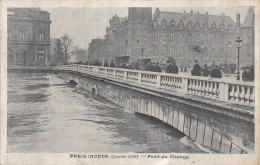 75-PARIS INONDE 1910 PONT AU CHANGE-N°5170-H/0243 - De Overstroming Van 1910