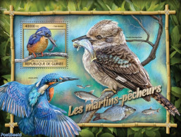 Guinea, Republic 2016 Kingfishers, Mint NH, Nature - Birds - Fish - Kingfishers - Poissons