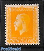 New Zealand 1915 4p, Perf. 14:13.5, Stamp Out Of Set, Unused (hinged) - Nuevos