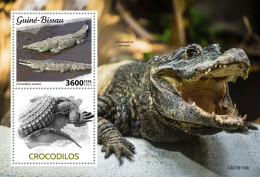 Guinea Bissau 2023 Crocodiles, Mint NH, Nature - Crocodiles - Reptiles - Guinea-Bissau