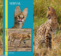 Liberia 2023 Serval, Mint NH, Nature - Cat Family - Other & Unclassified