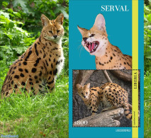 Liberia 2023 Serval, Mint NH, Nature - Cat Family - Otros & Sin Clasificación