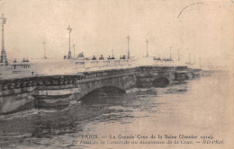 75-PARIS LA GRANDE CRUE 1910 LE PONT DE LA CONCORDE-N°5171-B/0365 - Autres & Non Classés