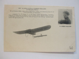 CPA Aviateur Garros Rolland  Sur Monoplan Blériot - Airmen, Fliers