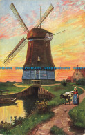 R638019 Village. Windmill. Woman With Cow. T. S. N. Serie 735 - Monde