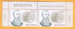 2022  Moldova Moldavie Personalities. Anniversaries. Ion Neculce Writer, Art  2v Mint - Moldova