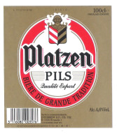 PLATZEN  - PILS - QUALITE EXPORT   -  100 CL -  BIERETIKET  (BE 110) - Bière