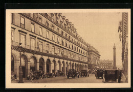 CPA Paris, Hotel Lotti, Rue De Cartiglione  - Cafés, Hôtels, Restaurants