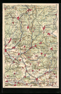 AK Eisfeld, Landkarte Der Nördlichen Umgebung, Wona-Verlag  - Maps