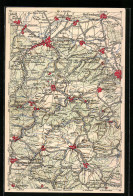 AK Elbingerode, Landkarte Der Umgebung, Wona-Verlag  - Carte Geografiche