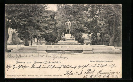 AK Gross-Lichterfelde, Kaiser Wilhelm-Denkmal  - Lichterfelde